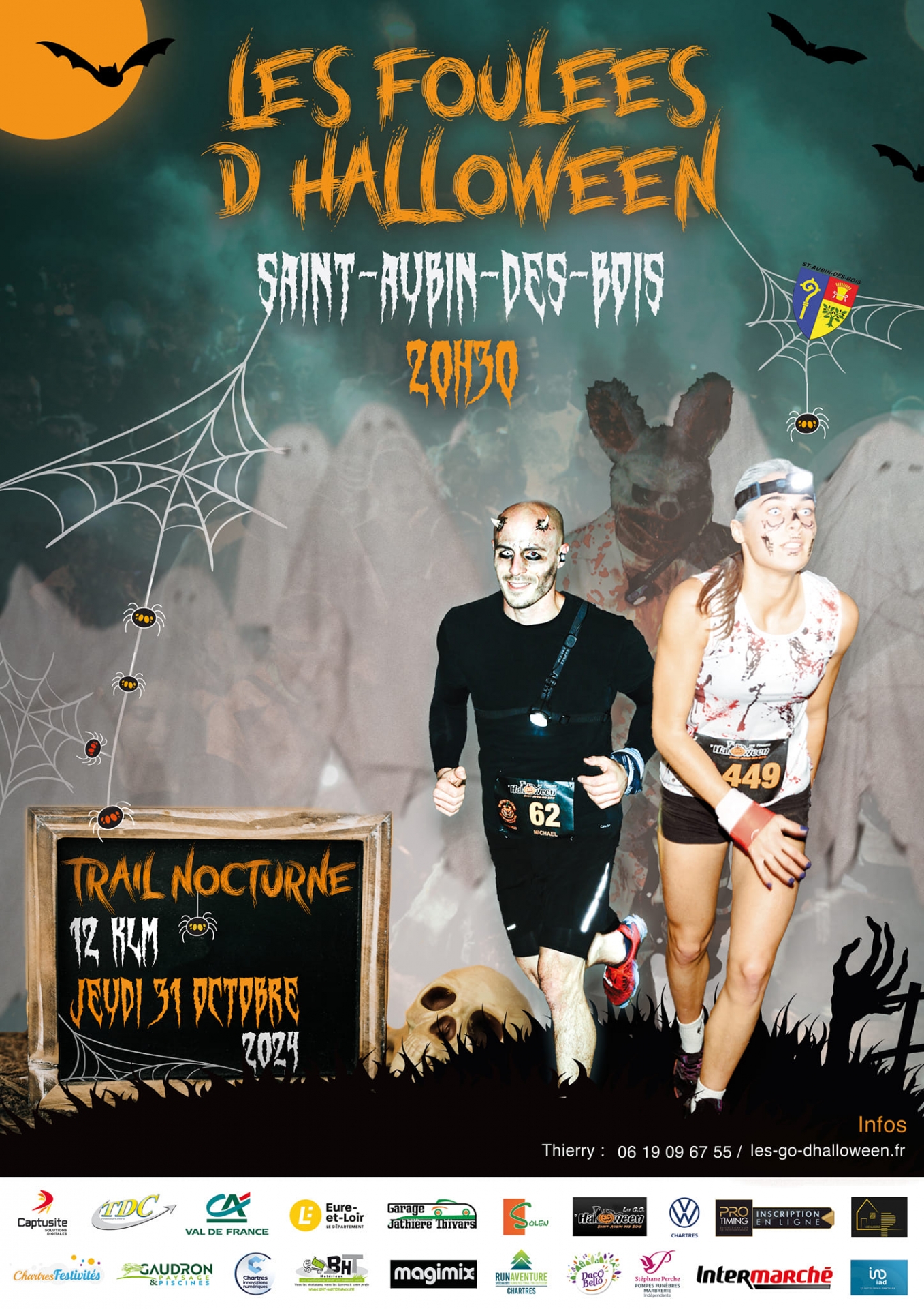 LES FOULEES D'HALLOWEEN 2024 A SAINT AUBIN DES BOIS